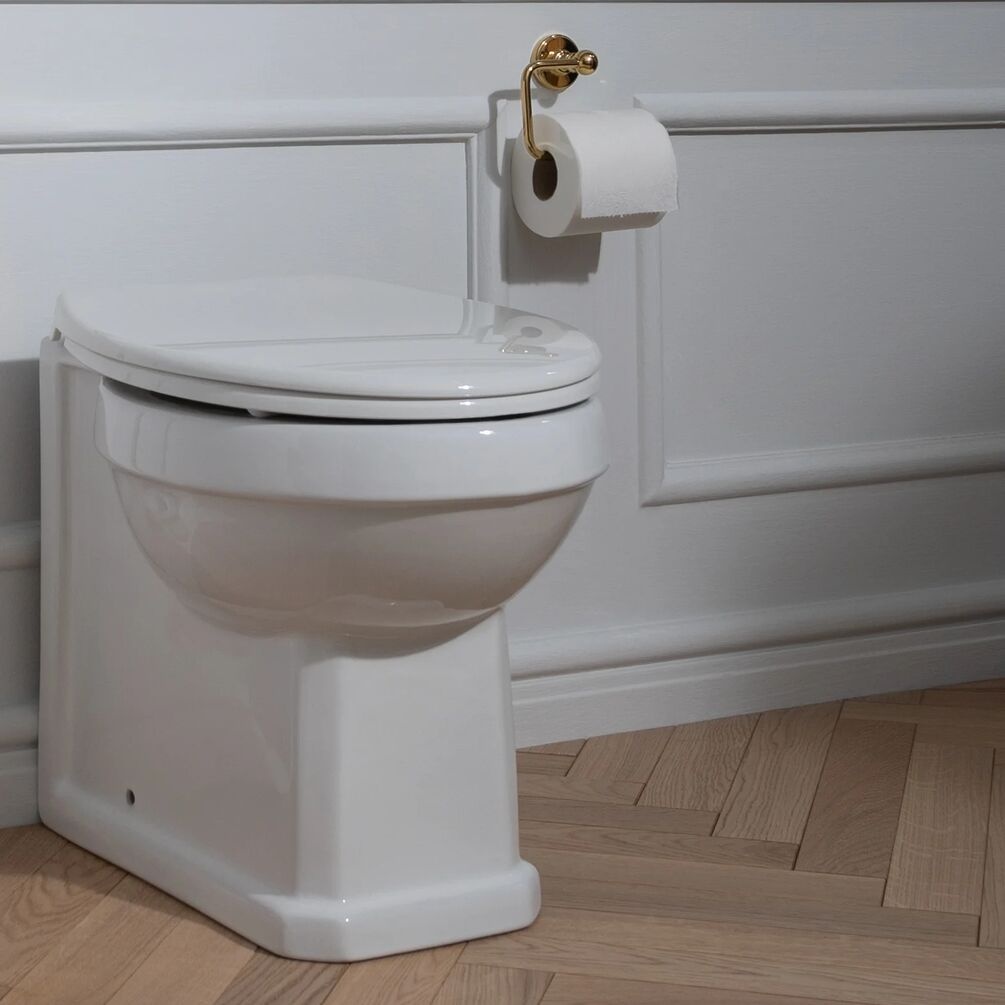 JTP Grosvenor Cross Polished Gold Toilet Roll Holder